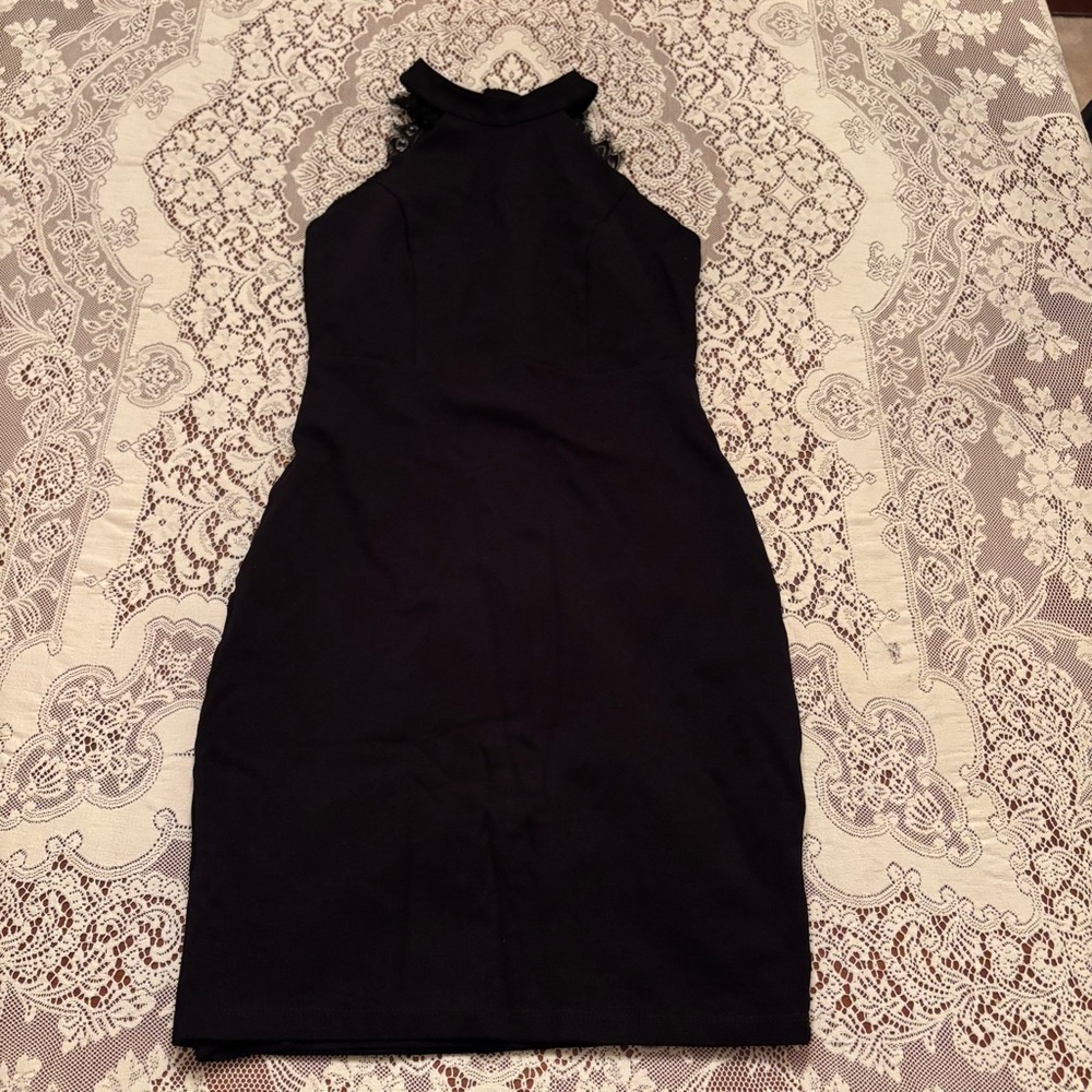 black high neck lulus dress size small